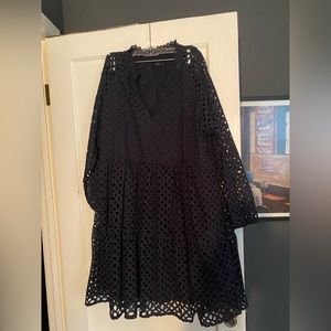 J crew xl navy dress
